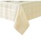 Threadmade Home Elegance Plaid Jacquard Tablecloth, Ecru - 60"W x 120"L